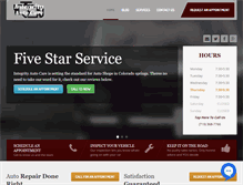 Tablet Screenshot of myintegrityautocare.com